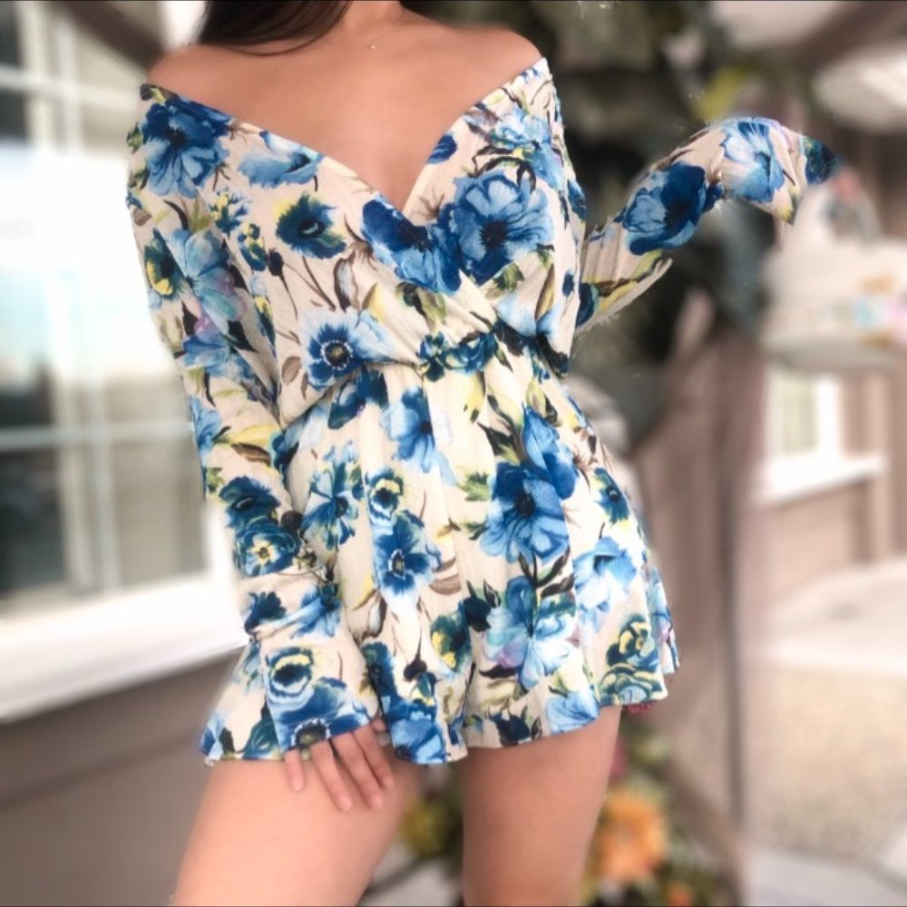Romper | Floral Long Sleeve
